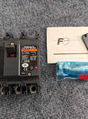 富士塑壳断路器EA103C，100A，全新未使用2台，功能完--议价商品
