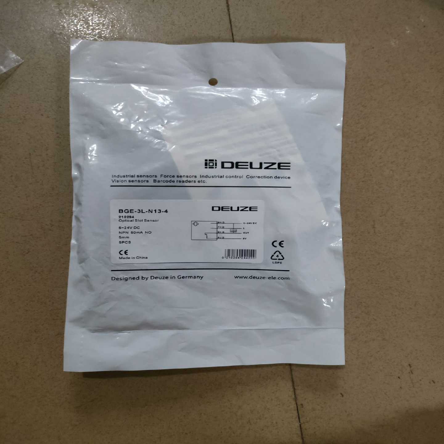 德尔兹DEUZE光电开关BGE-3L-N13-4！！！询价