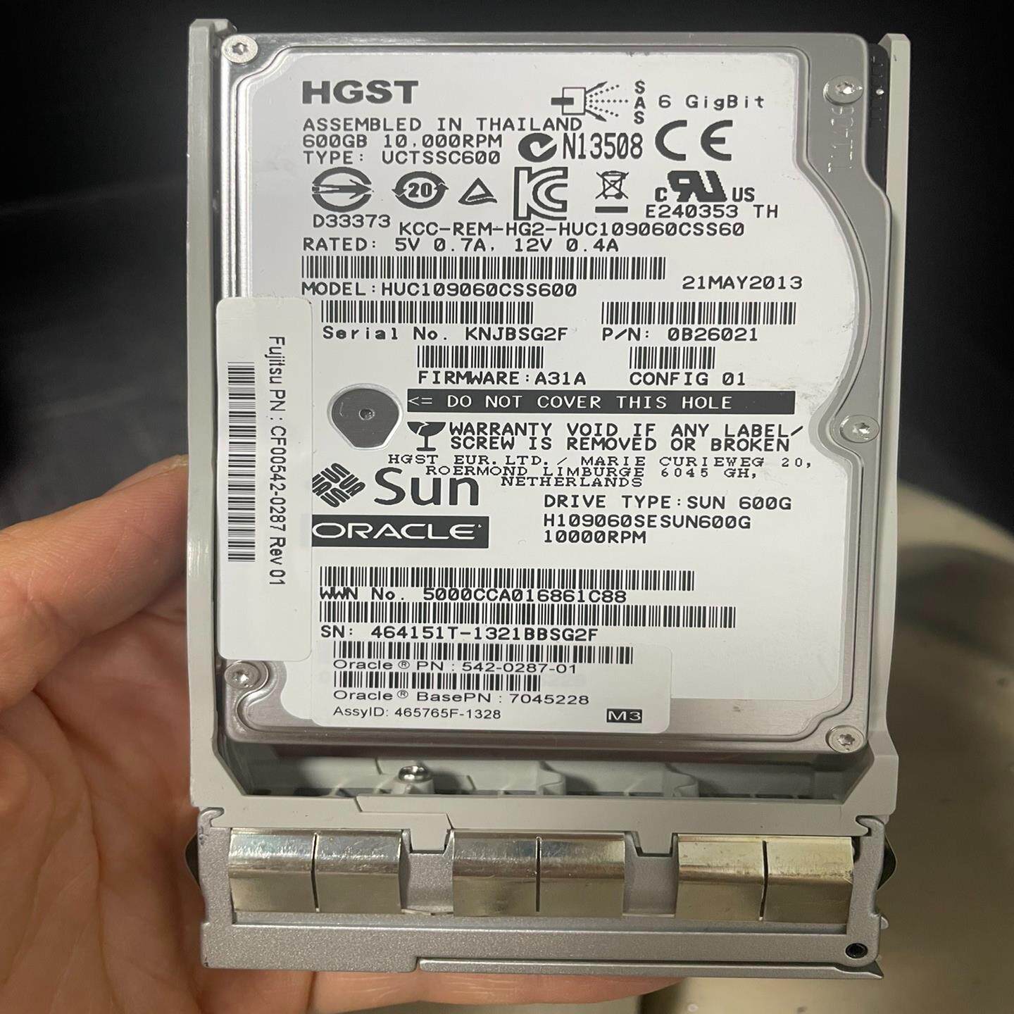 【请询价】太阳机 7045228 600GB SAS2 6Gb 10K