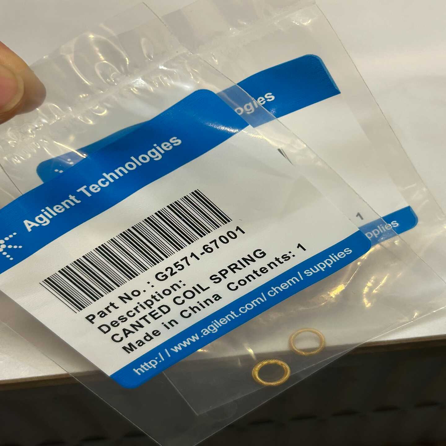 安捷伦G2571-67001，斜圈弹簧，全新未拆封。标价为一--议价商品