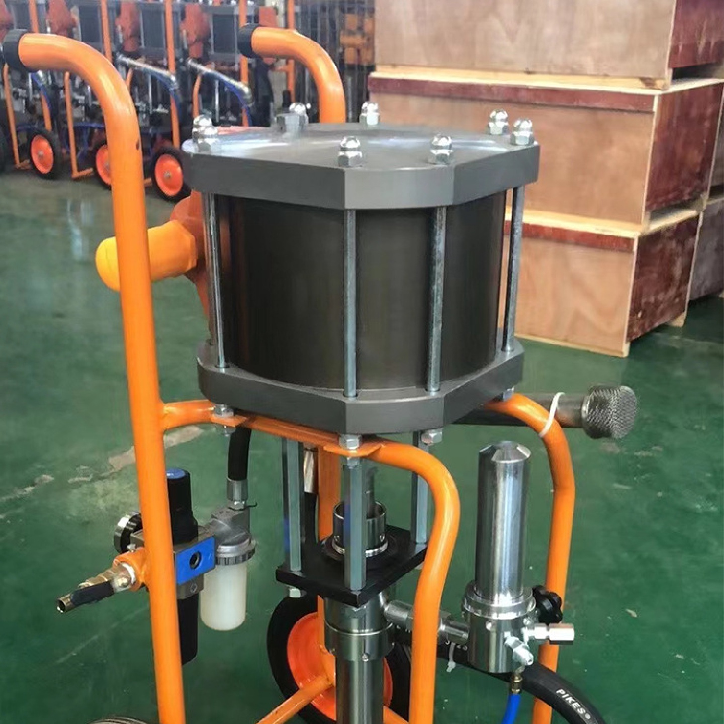 聚仁小型内壁喷涂机管道涂装器全自动小型管道管子喷涂机机器设备