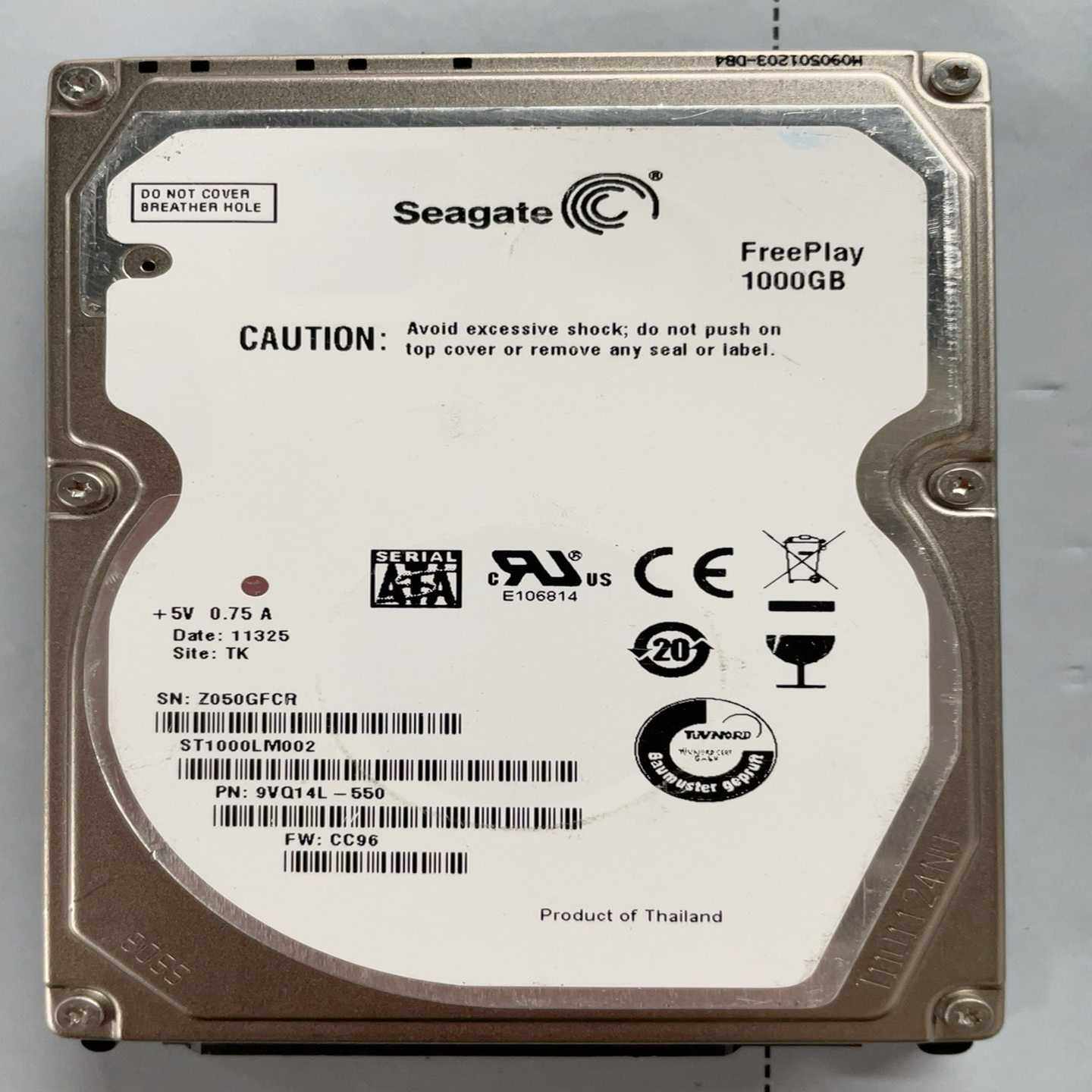 ST1000LM002一个全好盘适用