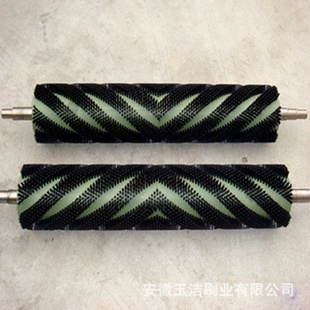廠家供應清洗機毛刷輥尼龍絲清潔刷螺旋清洗滾筒刷工業毛刷輥