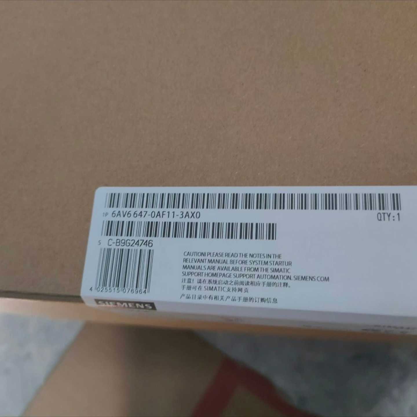 6AV6647-0AF11-3AX0，包装，顺丰询价