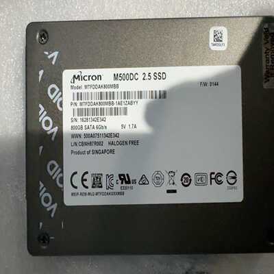 镁光 M500DC 800G 企业级固态硬盘 EMLC Ss