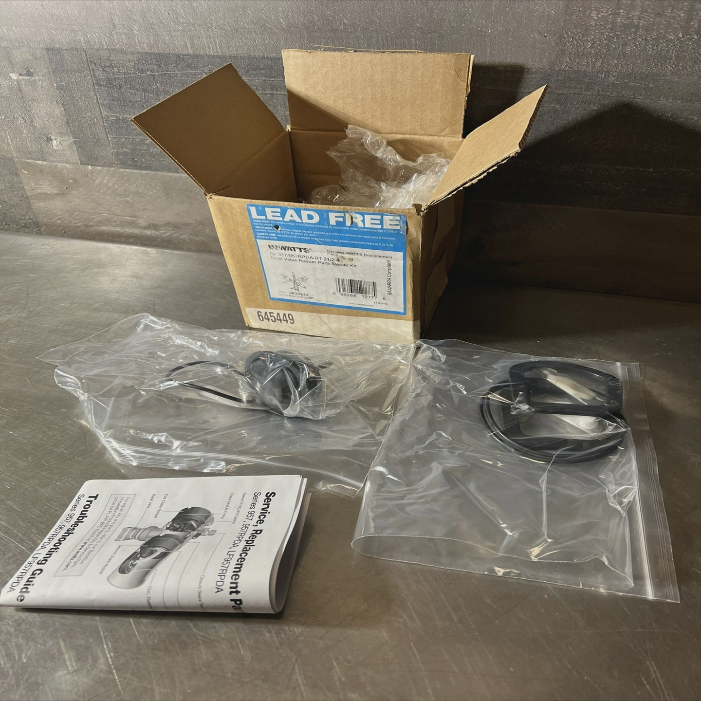 WATTS0899244RK957/957RPDART总橡胶零件套件21/2-4