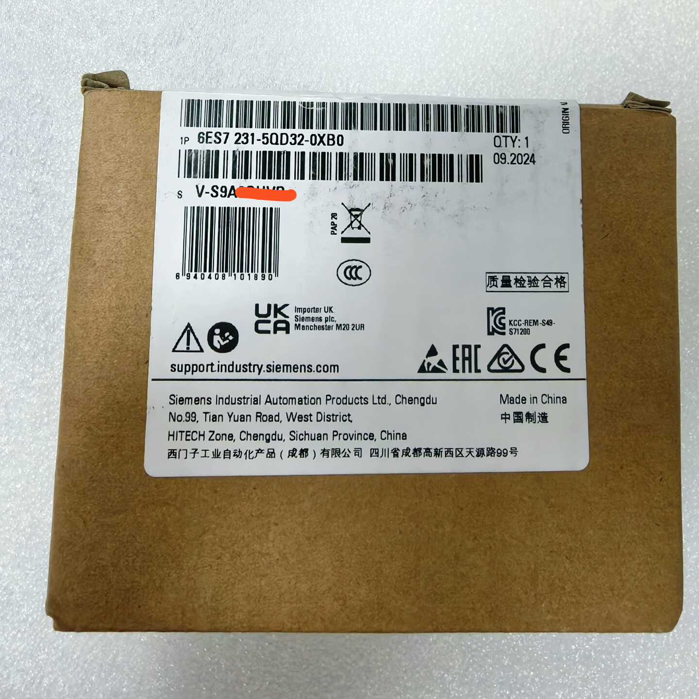 6ES7231-5QD32-0XB0S年原询价