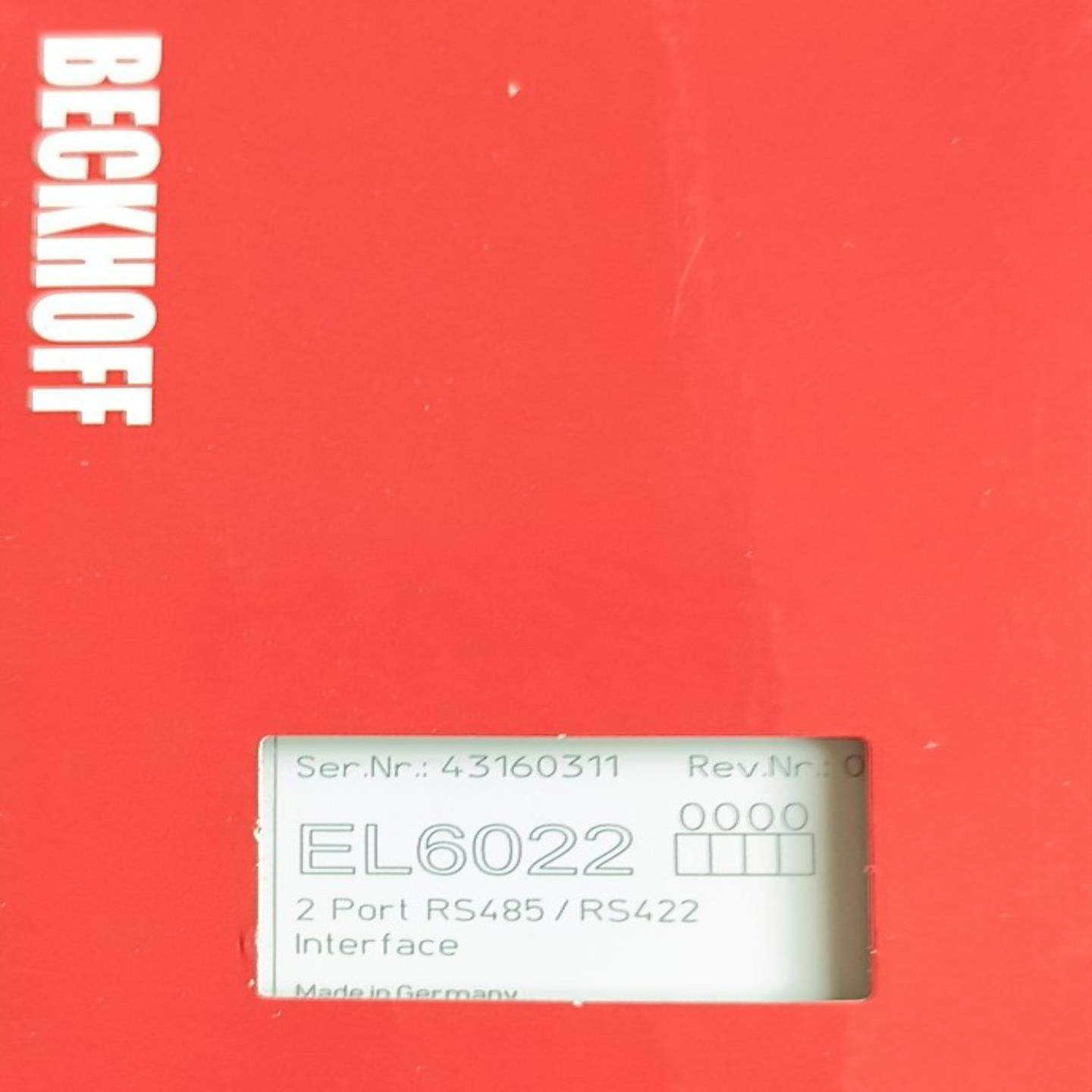 倍福BECKH0FF，EL6022，议价。（佳毅工控）