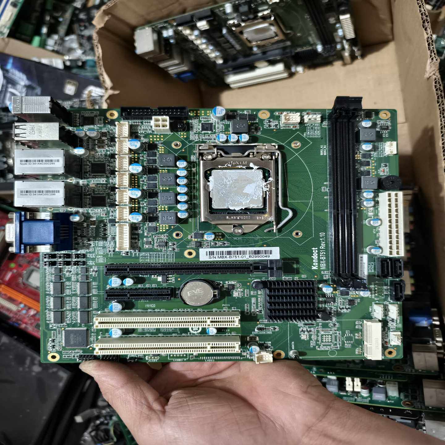 Kondoct工控主板MBX-B751Rev:1.10原适用