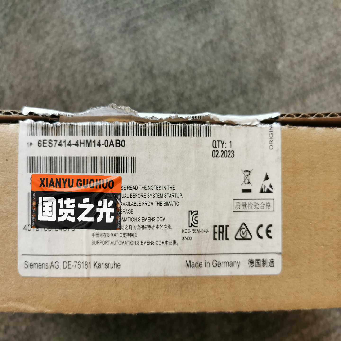 询价~6ES7414-4HM14-0AB0，仅开封16500，