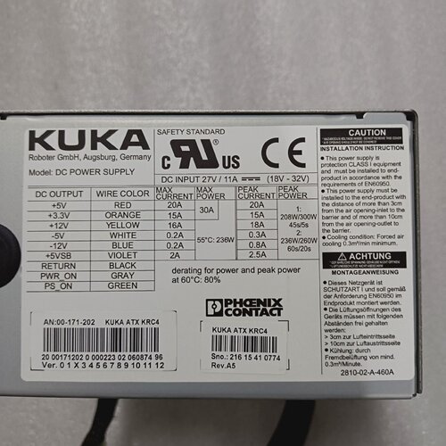 溢价-KUKA00171202KRC4控制器KPC4电源