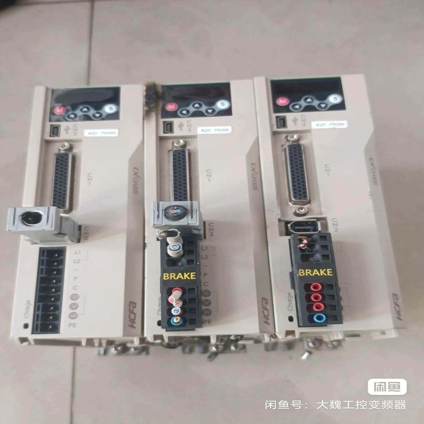 询价~禾川伺服电机SV-X2EA075A-A 750w，成色如