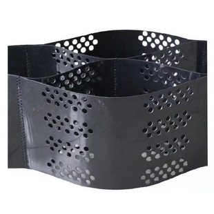 蜂巢土工格室路基加固护坡网格HDPE片材稳固河床带排水孔土工格栅