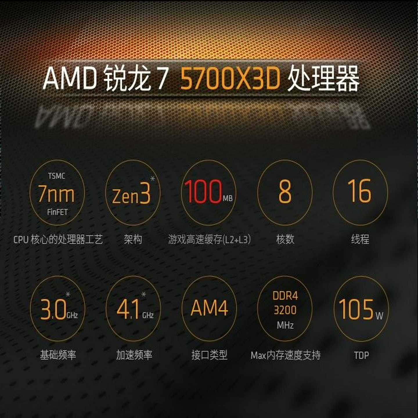 （议价）AMDR75700X3D盒装正品8核16线程新款3d