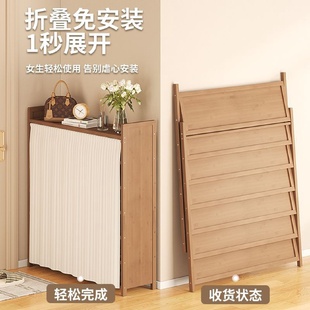 鞋 柜 架子免安装 家用门口简易结实多层防尘置物架可折叠成品收纳鞋