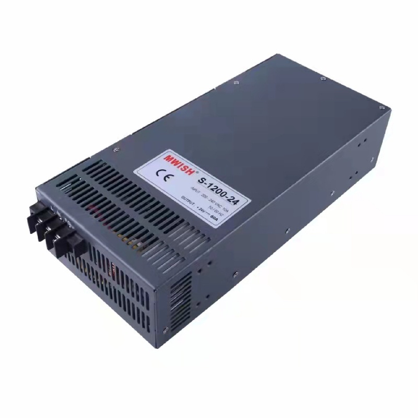 深圳明纬大功率开关电源S-1000W-3000W/12V24V螺丝固定单相应急