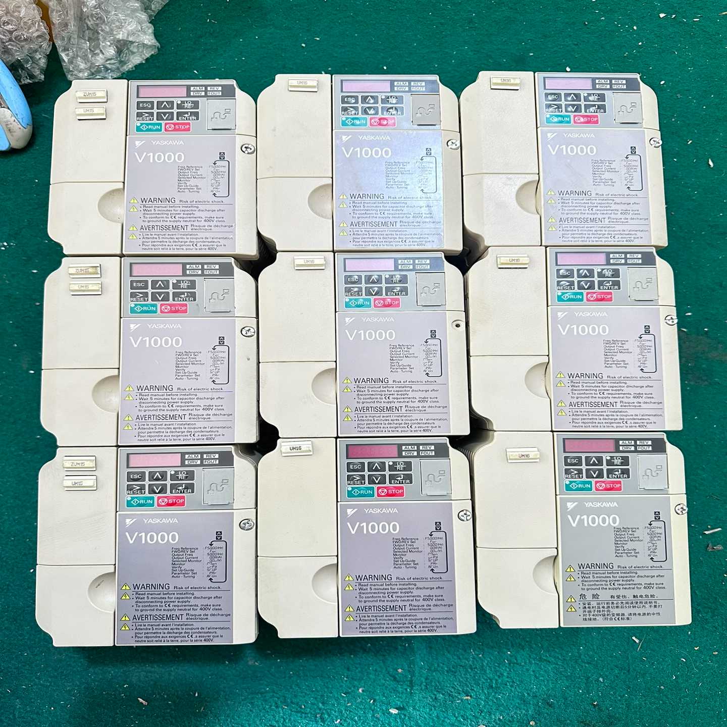 安川V1000变频器CIMR- VCBA0006BAA 1.【落红设备】