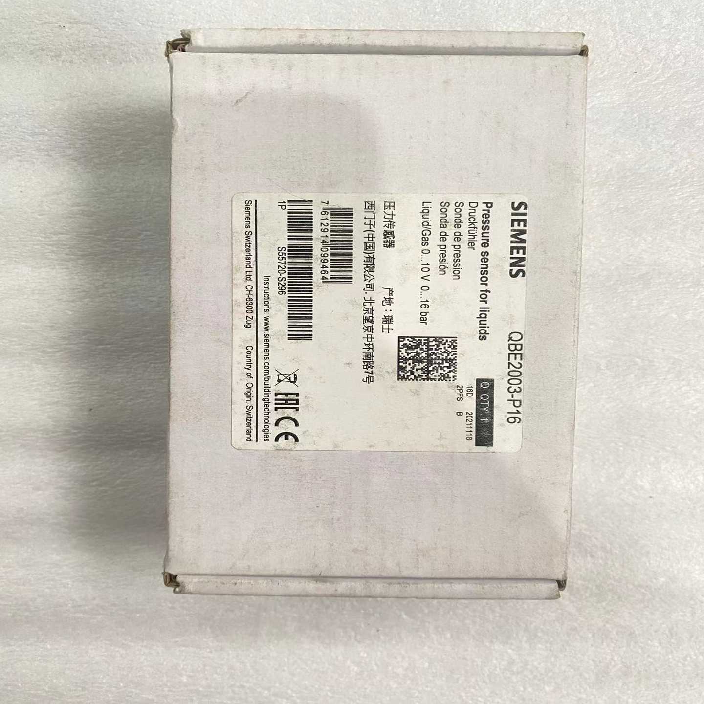 QBE2003-P16,压力传感器，2021年的询价
