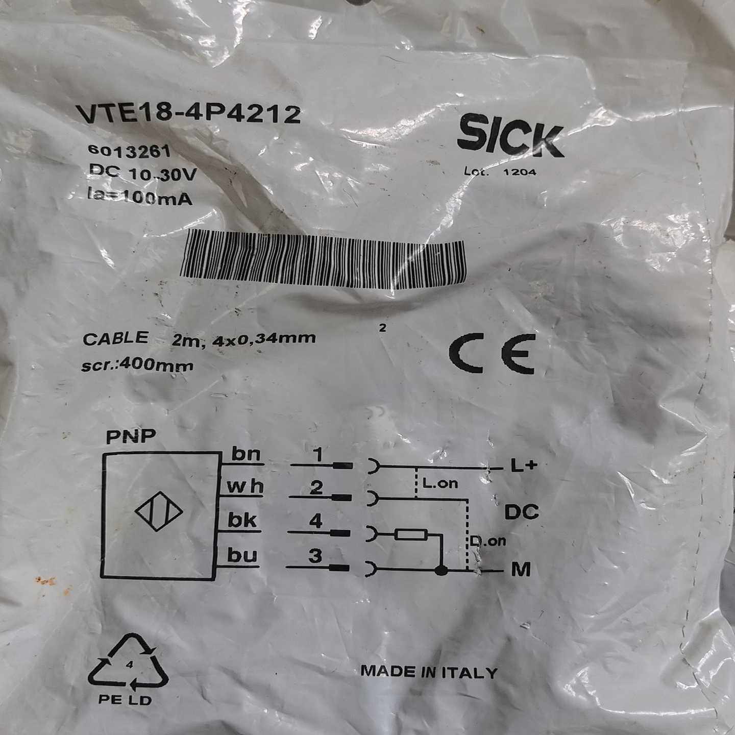 SICK施克VTE18-4P4212询价