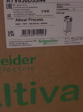 施耐德ATV630D55N455KW三相变频器几乎全新