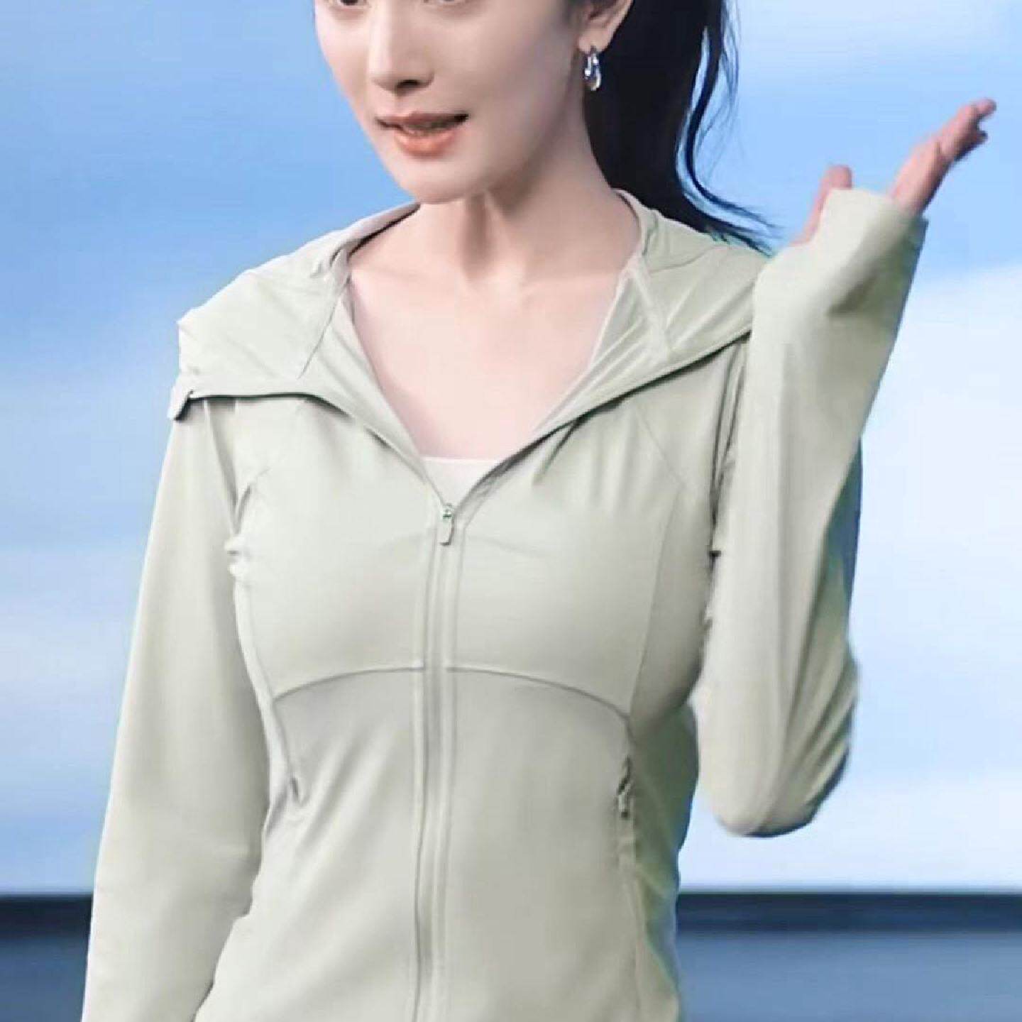 2025新款防紫外线修身运动防晒衣女UPF50春夏冰丝速干透气防晒服