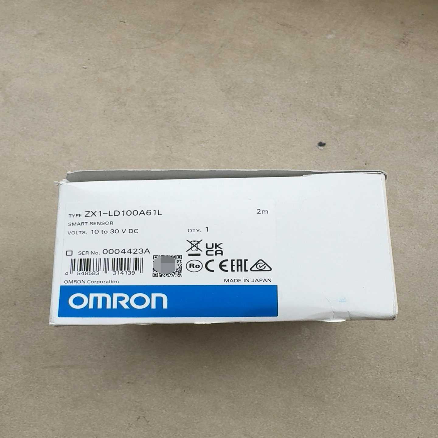 欧姆龙ZX1-LD100A61L智能传感器，全新原装，2米线-议价