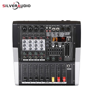 GAX 8通道16种DSP效果调音台功放一体 ED4家用舞台音频调音台4
