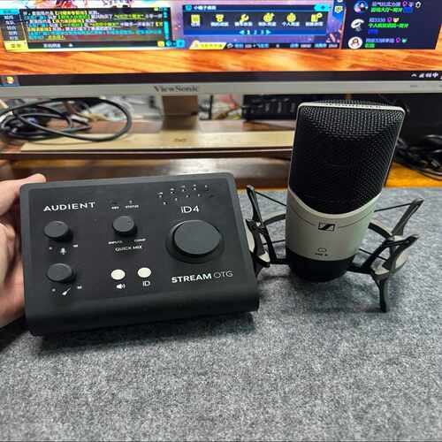 奥顿特ID4STREAMOTG声卡森海塞尔MK4电容麦--议价商品