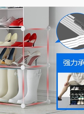 鞋架子简易门口家用多层防尘收纳盒室内鞋柜收纳新款2024