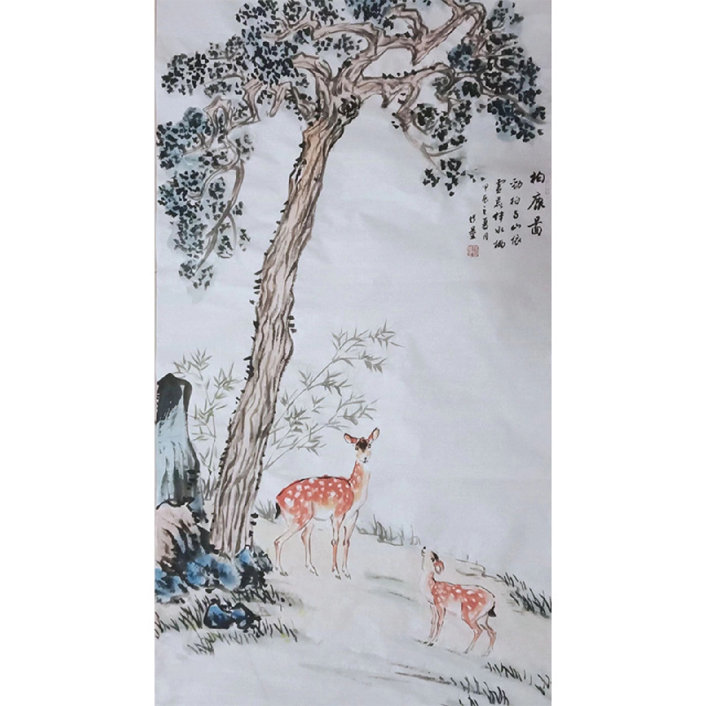 墨缘斋张亮大师纯手绘作品山水画家居设计会所办公室挂画装饰背景
