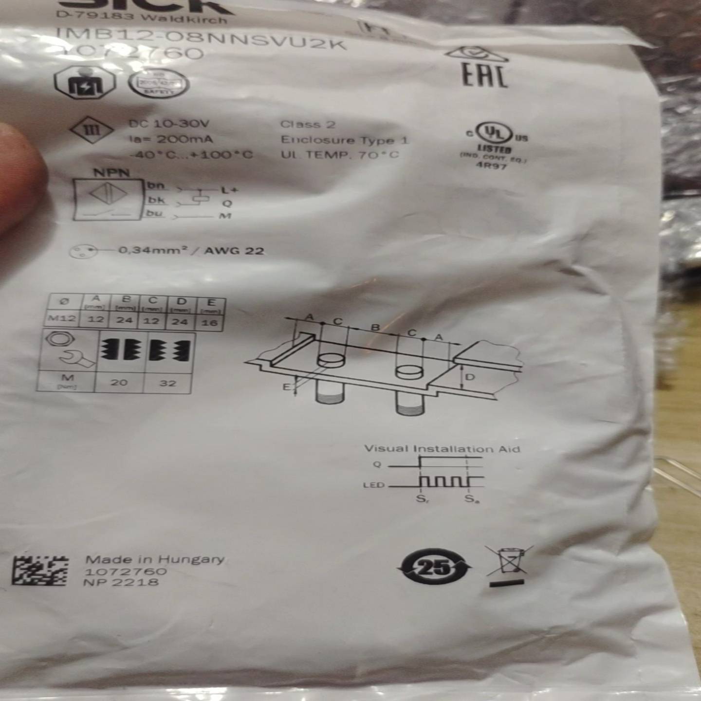SICK西克光电传感器接近开关IMB12-08NNSV询价