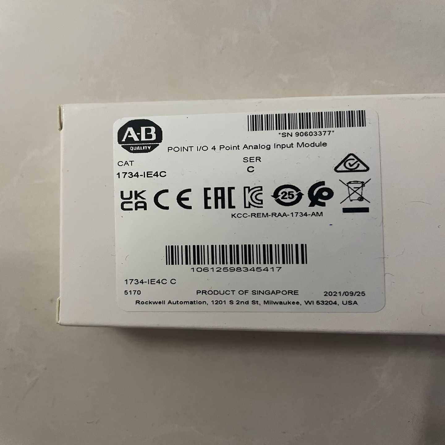 1734-IE4C质保一年询价