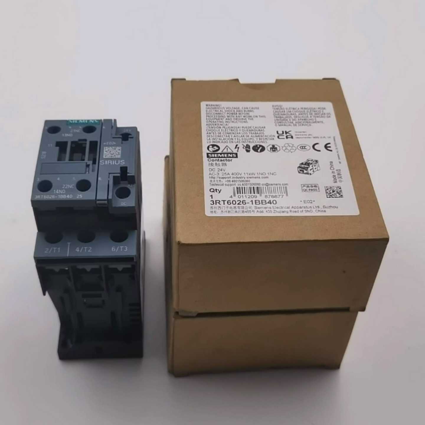 询价西门子SIRIUS直流接触器3RT6026-1BB40，DC
