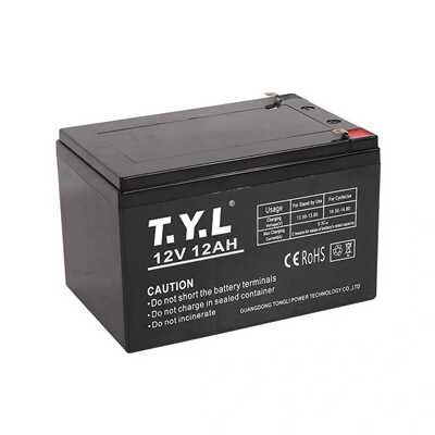 TYL蓄电池12V12AH应急电源电梯ARD电池电瓶不间断电源铅酸免