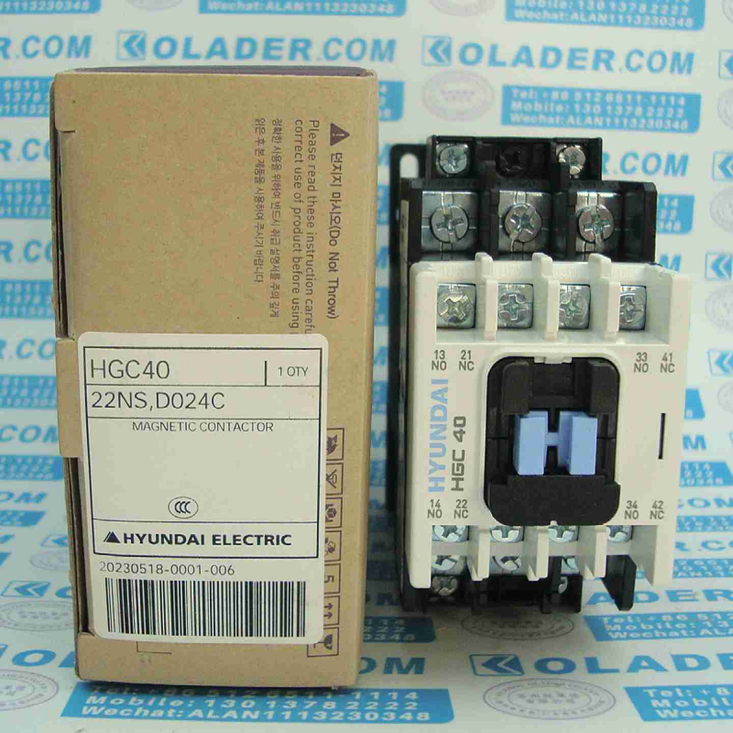 议b价-HGC40DC24V韩国现代船用直流接触器HYUNDAIHIMC40UMC40HM