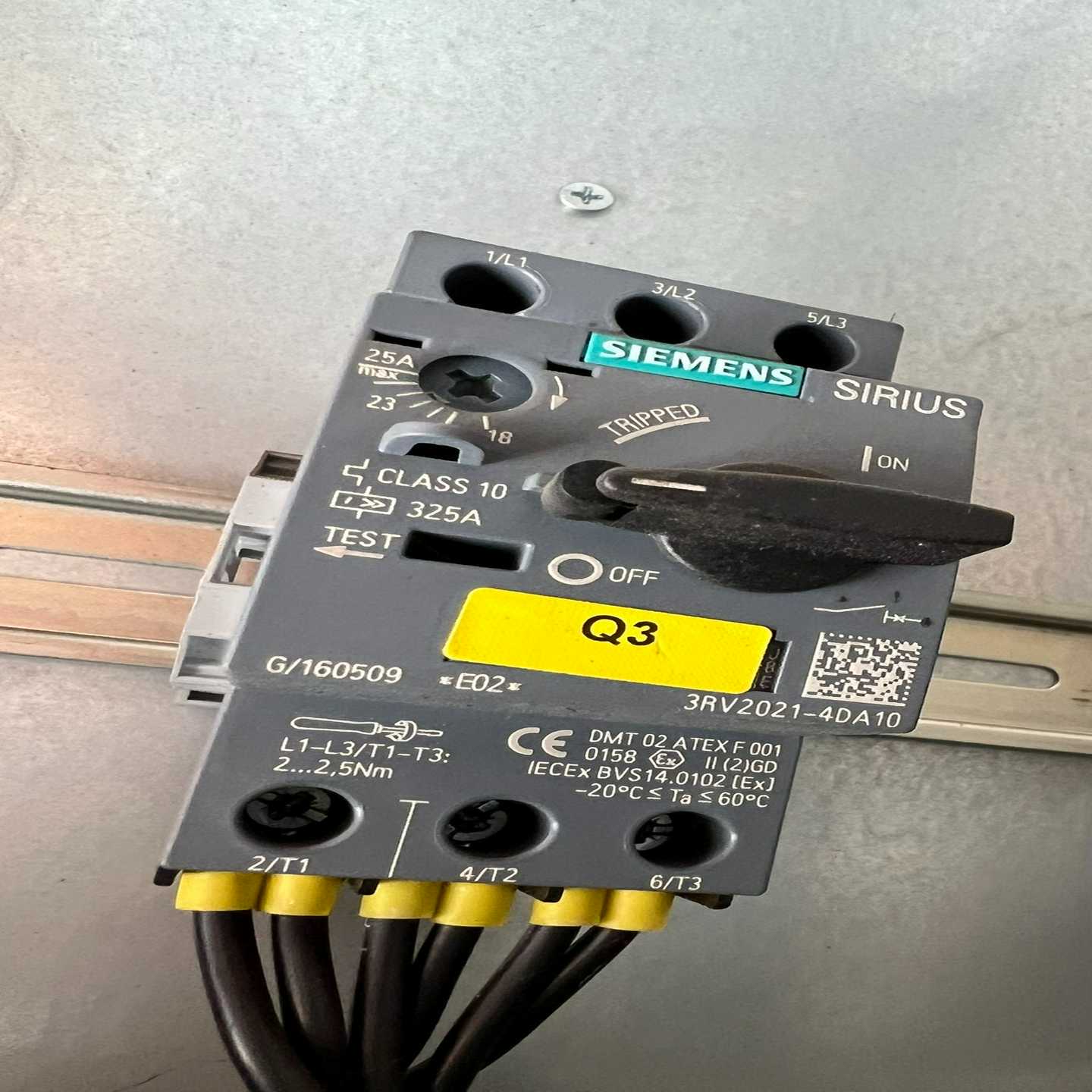 (询价)电机马达保护断路器3RV2021-4DA10