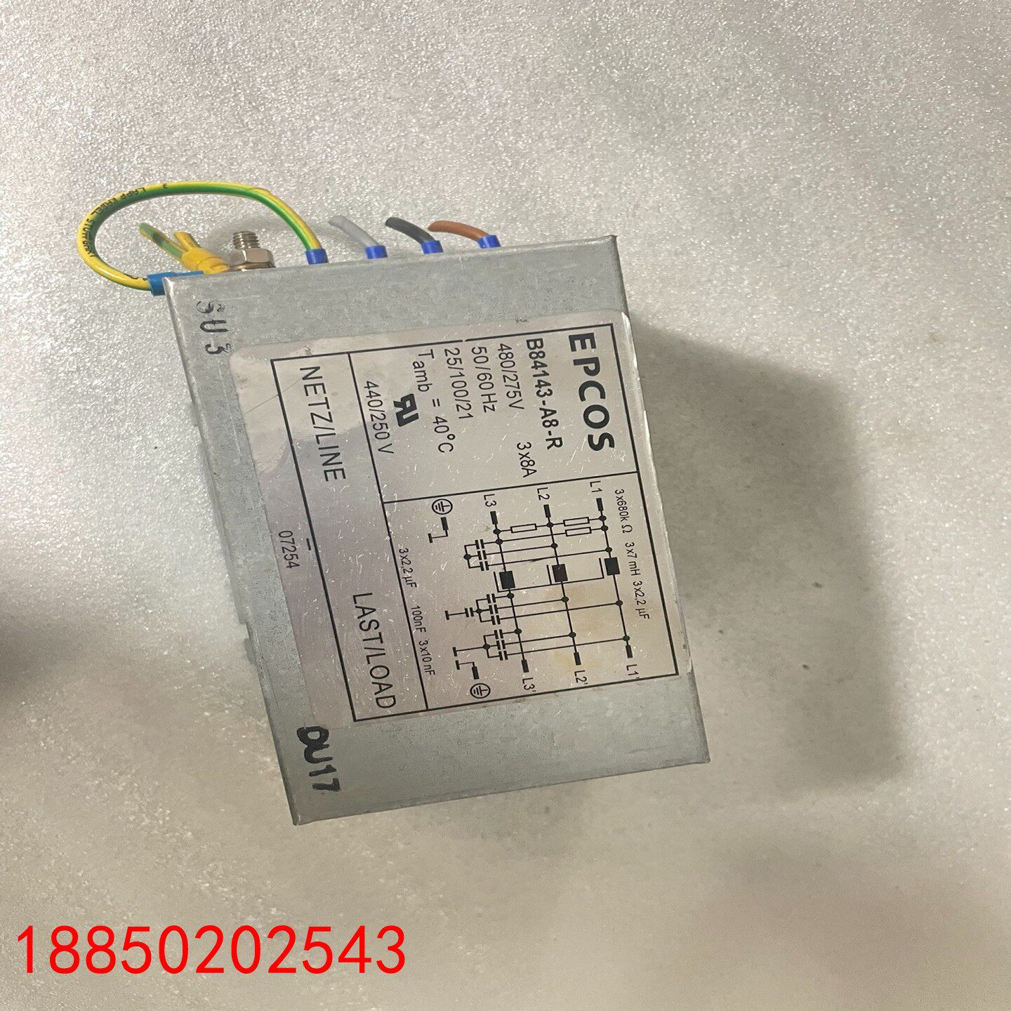 【请询价】EPCOS爱普科斯滤波器型号B84143-A8-R拆机件成