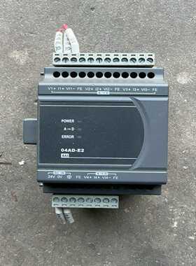 台达PLC模块DVP04AD-E2成色实物图，功能正常，询价