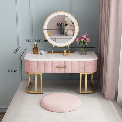 北欧飘窗梳妆台网红简约现代榻榻米化妆桌小型迷你卧室收纳柜一体