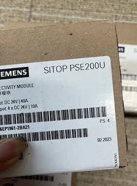 议价西门子电源6EP1961-2BA21 SITOP PSE200U 6EP1961-2BA21 24 V