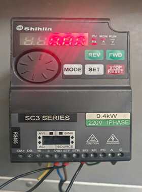 士林变频器SC3-021-0.4K0.4KW，成色如询价