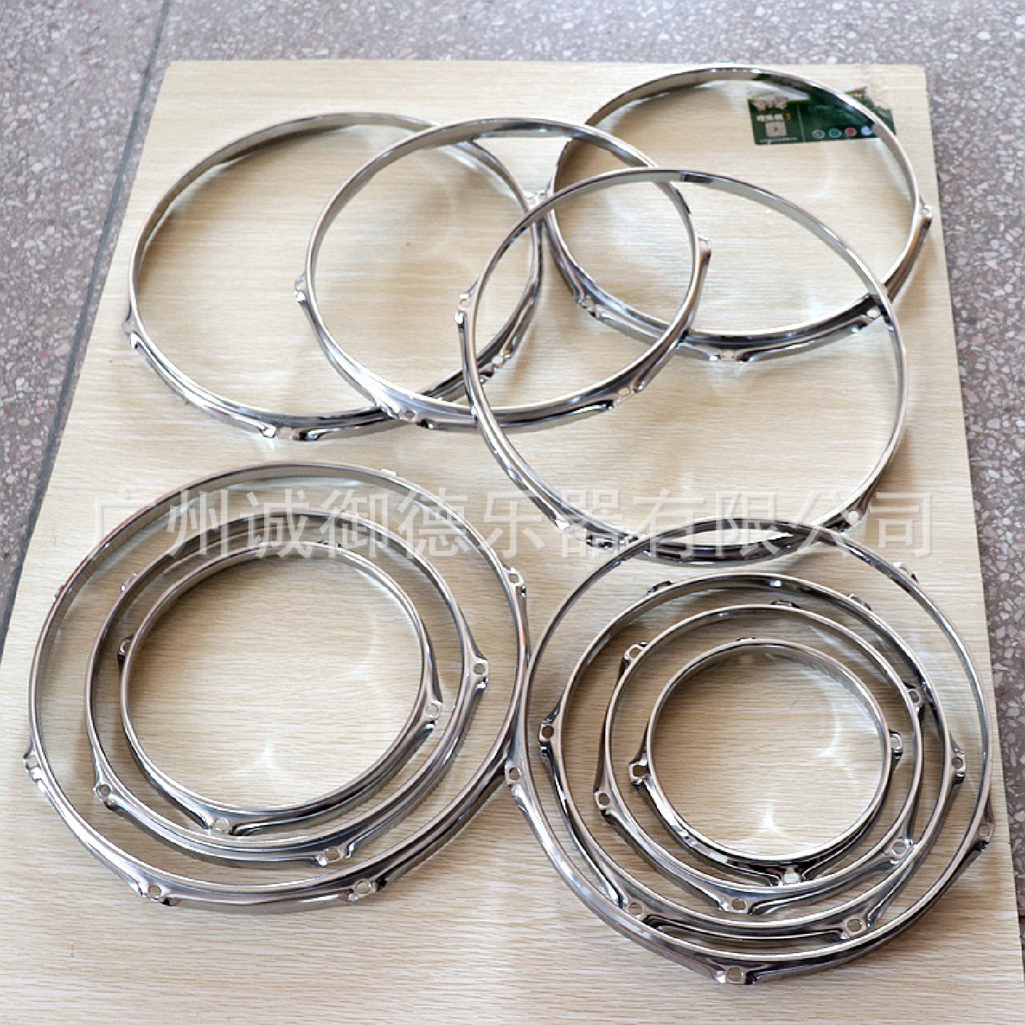 架子鼓鼓圈 乐器 鼓配件 地鼓爵士鼓鼓圈 鼓鞍圈 银色鼓件螺线