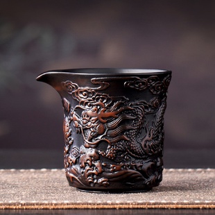 高档紫陶祥龙公道杯家用功夫茶具配件分茶器均倒茶杯茶海 2024新款