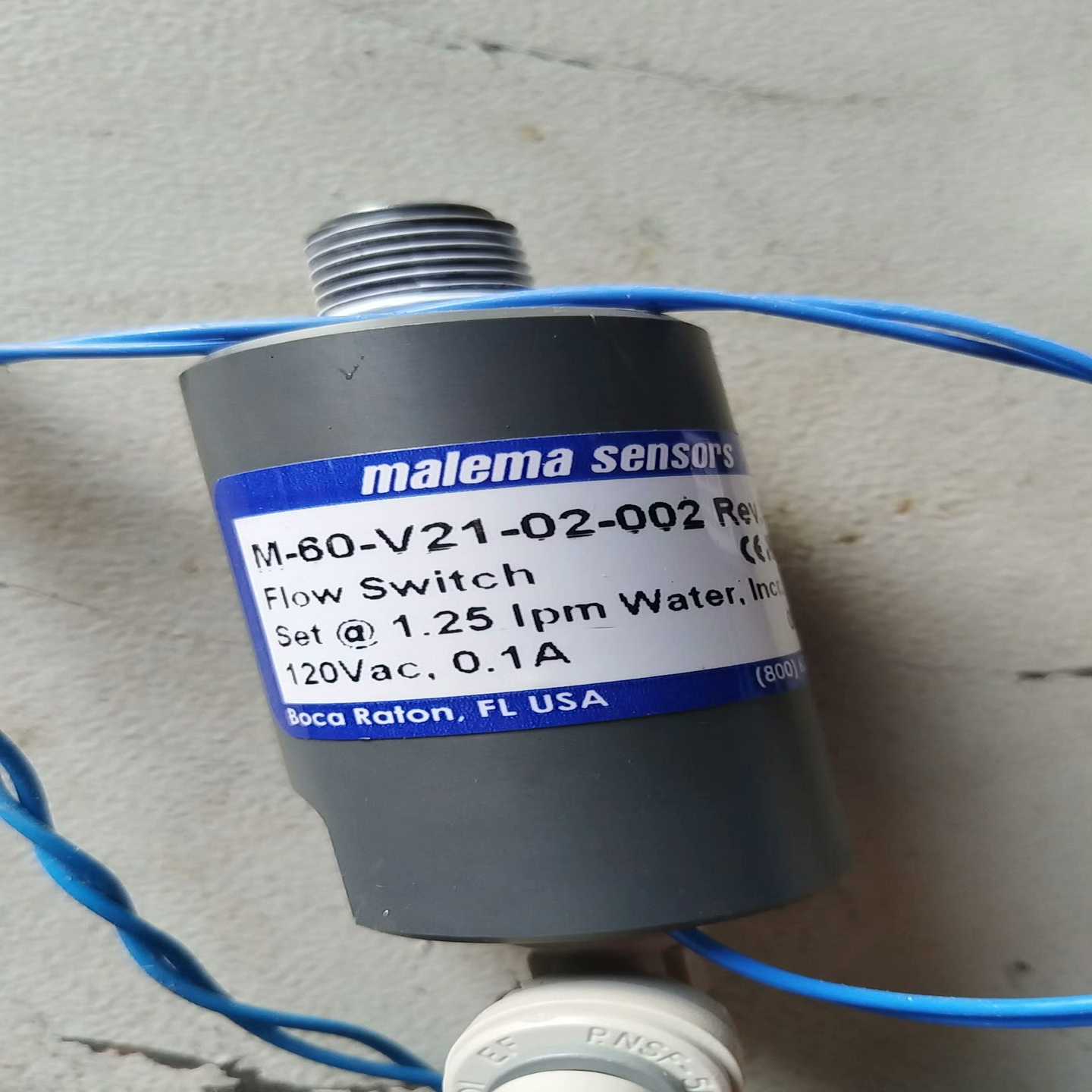 询价~malema sensors流量开关，两个型号：M-60