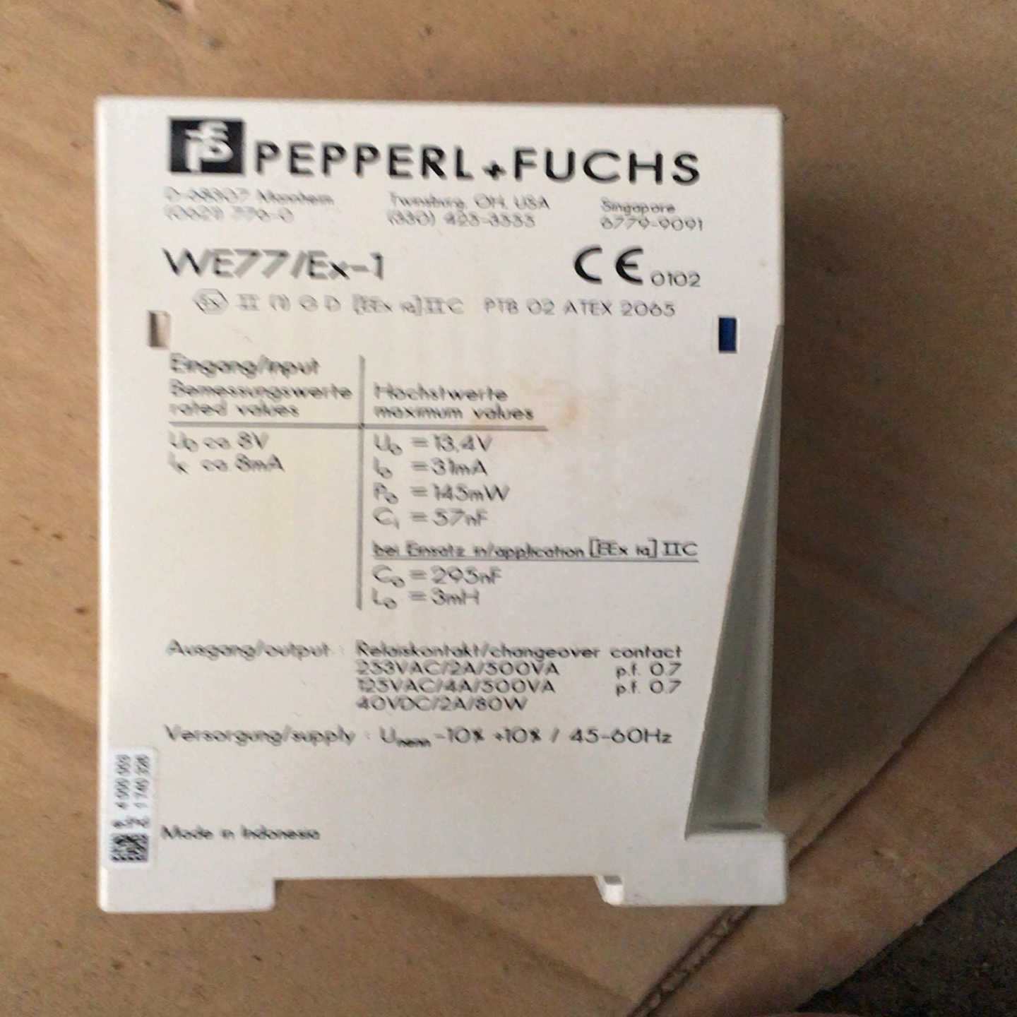 倍加福隔离式安全栅WE77/Ex2成色新询价