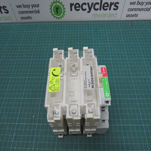 SocomecFuserblocSwitchdisconnectorfuseIth63AUi800V