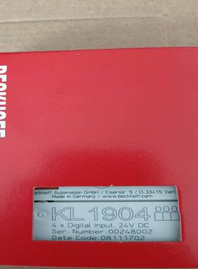 德国安全倍福模块KL1904供应功能成色如图询价