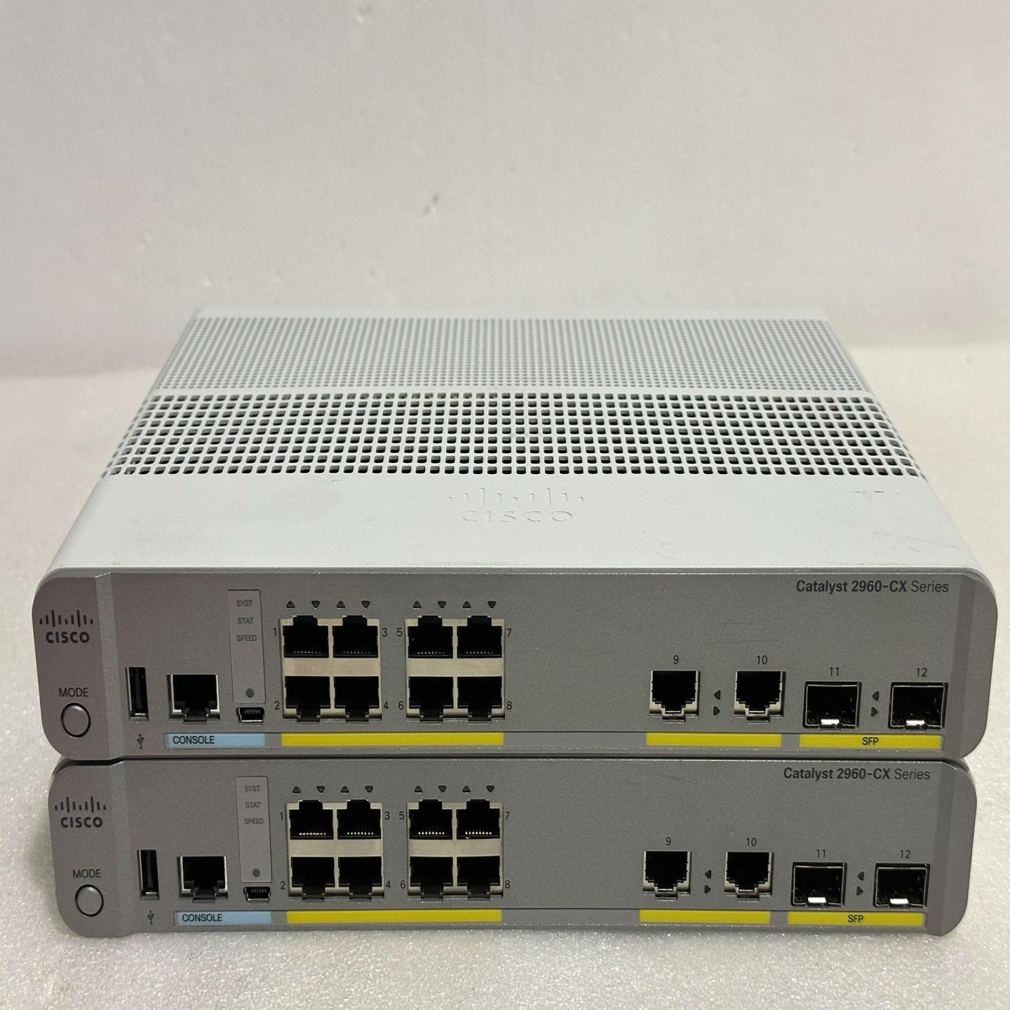 Cisco WS-C2960CX-8TC-L 桌面交换机 测（佳毅工控）