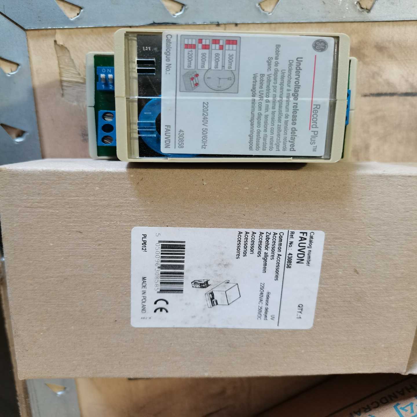 【议价】GE通用电气塑壳断路器延迟欠压脱扣FAUVDNNo.4适用