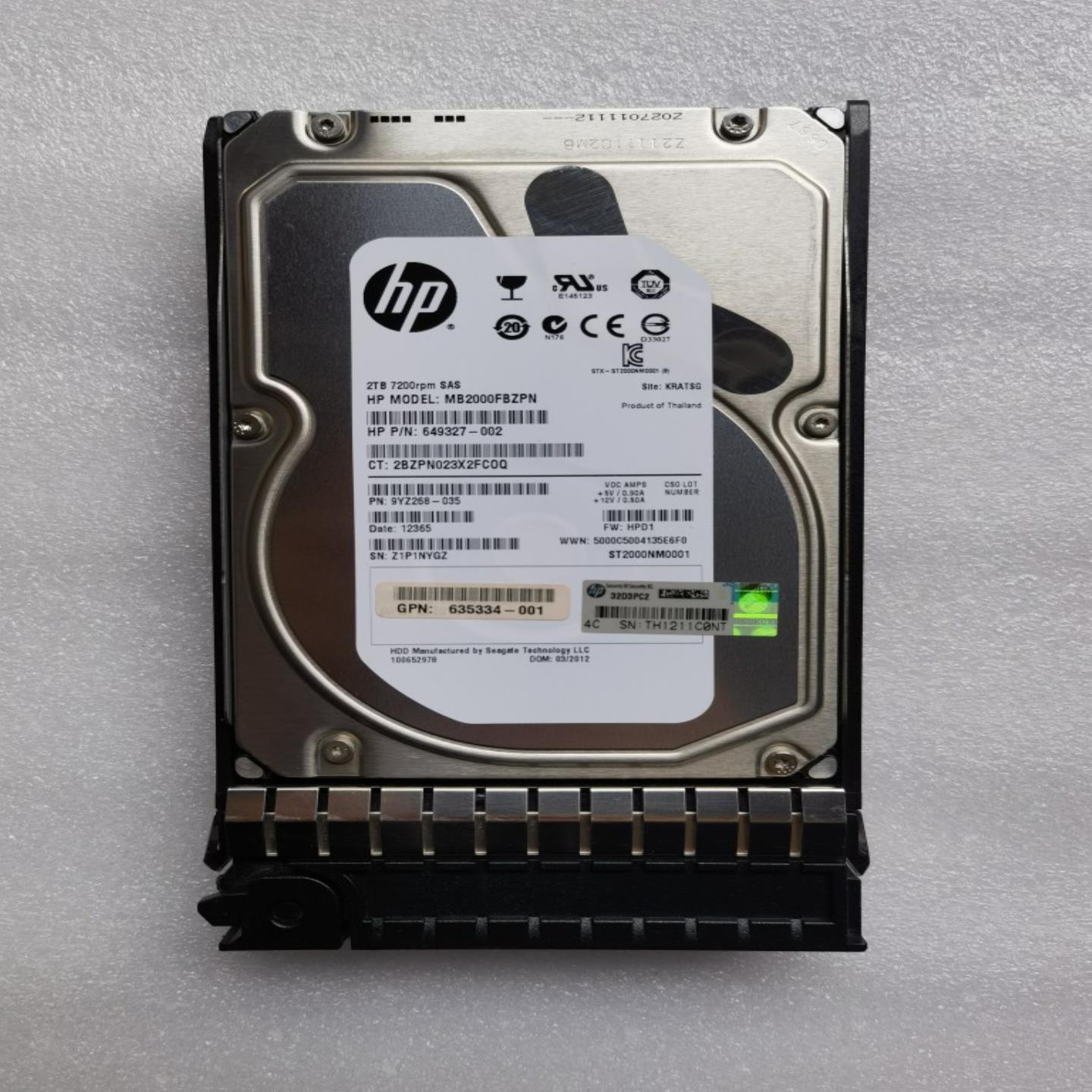 HP 602119-001 EVA M6612 AW590A 2TB SAS 72K 35 ST2000NM询价